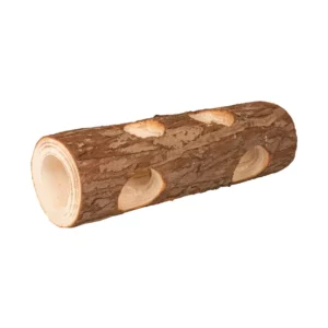 Duvo - Jouet Rongeur - Souche d'Arbre en Bois Trouée