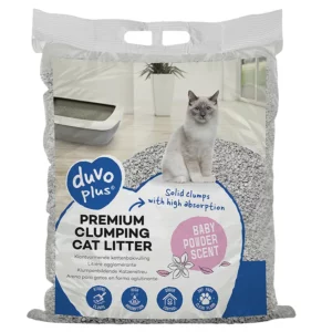 Duvo plus - Litière Premium - Agglomérant - Baby Powder Scent