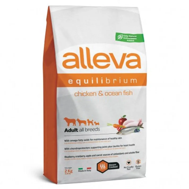 Alleva Equilibrium - Croquette Chien - Adult All Breeds - Medium & Maxi - Poulet & Poisson