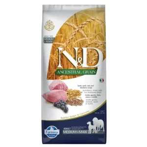 Farmina N&D - Croquette Chien - Agneau & Myrtille - Adult Medium & Maxi