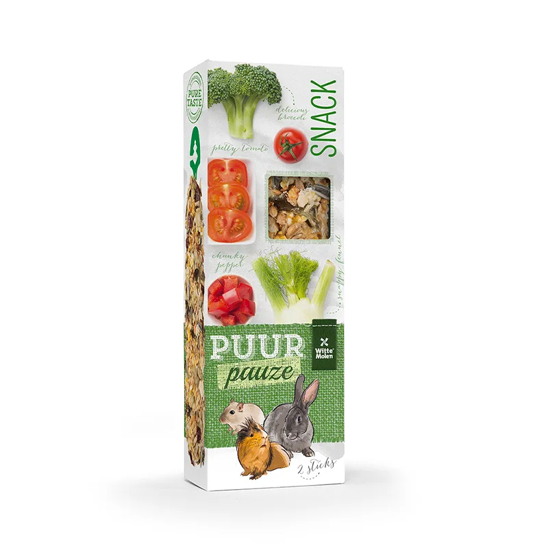 Puur - Pauze - Friandise Rongeur - Stick - Brocoli & Tomate
