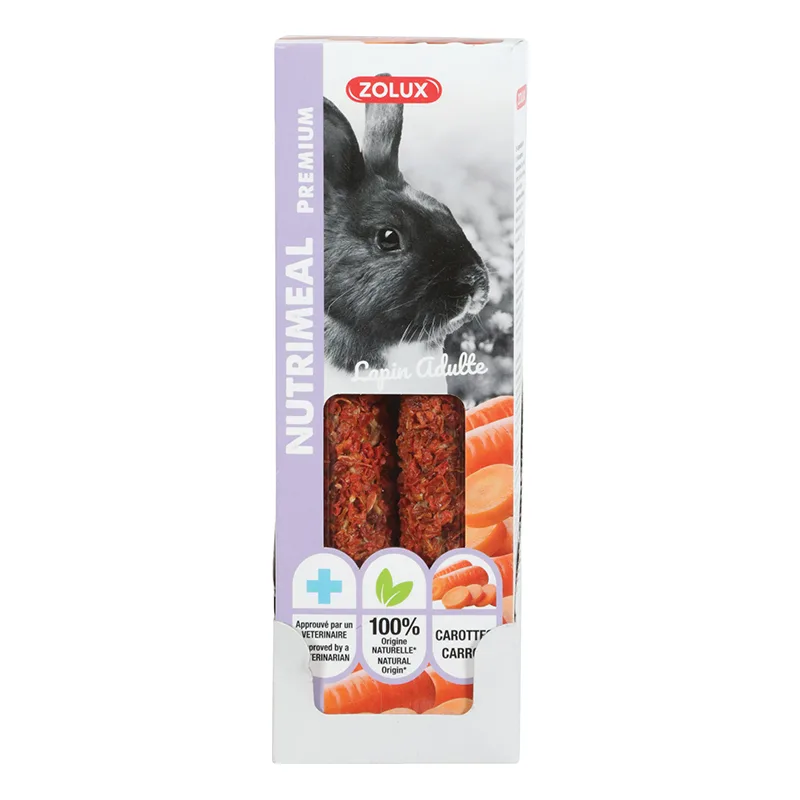 Zolux - Friandises pour Rongeur Bâtonnets Carotte pour Lapin