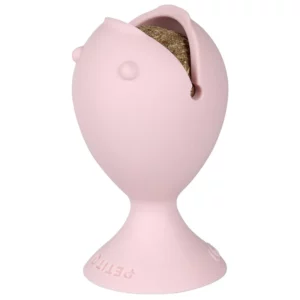 EBI - Petit - Jouet Chat - Catnip - Puffi Balle - Herbe à Chat - Rose