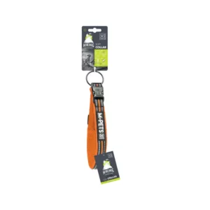 Mpets - Hiking Collier Souple pour Chien Orange & Noir