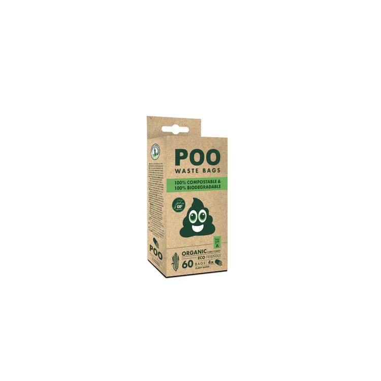 Mpets - Poo Sacs à Crottes 100% Compostables & Biodégradables