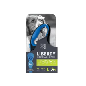 Mpets - Liberty Dog Laisse Rétractable Bleue
