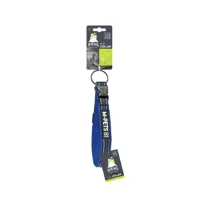 Mpets - Hiking Collier Souple pour Chien Bleu Électrique