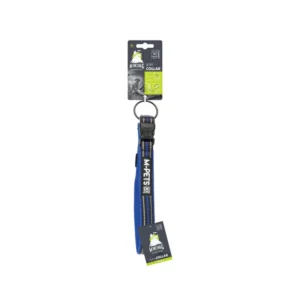 Mpets - Hiking Collier Souple pour Chien Bleu Électrique