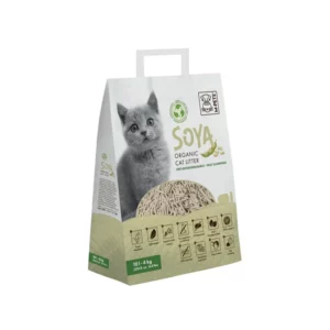 M-PETS - SOYA Litière Organique pour Chat 100% Biodégradable