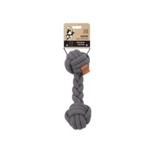 Mpets - Coto Duo Balle Grise en Corde à Tirer pour Chien