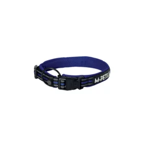 Mpets - Hiking Collier Souple pour Chien Bleu Électrique
