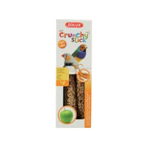 Zolux - Crunchy Sticks Bâtonnets pour Oiseau Exotique Millet-Pomme