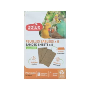 Zolux - Feuilles Sablées pour Oiseau