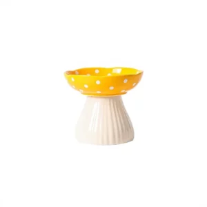 Panda Source - Bol Champignon Jaune & Blanc