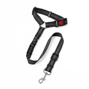 Panda Source - Ceinture de Sécurité Noire pour Animaux
