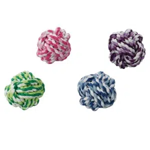 Ebi - Jouet pour Chien Balle en Corde Couleurs Mélangées