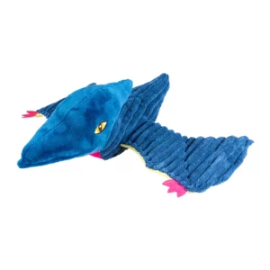 Mpets - Peluche pour Chien Dino Pteranodon Corduroy Bleu