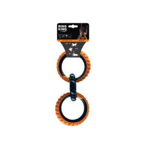 Mpets - Bague Triple Ring King Orange & Noir