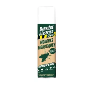 Barrière à Insectes - Insectifuge Aérosol Végétal Contre les Mouches & Moustiques