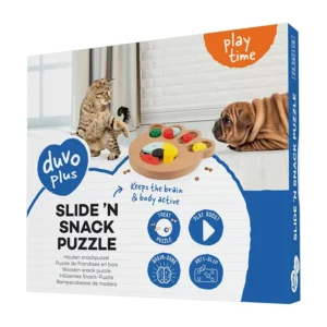 Duvo - Jeu pour Chat & Chien Slide 'N Snack Puzzle Distributeur de Friandises