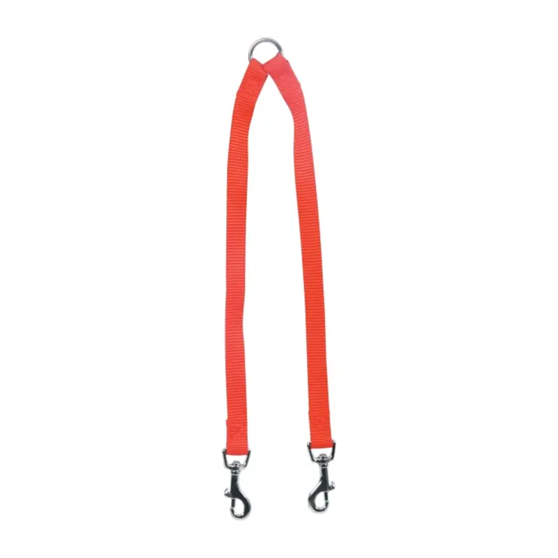Zolux - Laisse Double en Nylon Rouge pour Chien