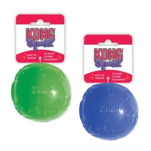 KONG - Squeezz Ball Jouet Chien Balle Souple Avec Couineur Medium