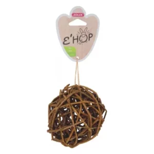 Zolux - Balle ECHOP Rotin Foncé pour Petits Mammifères