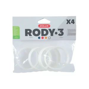 Zolux - Rody 3 Anneaux Connecteurs pour Tube Blanc Rody