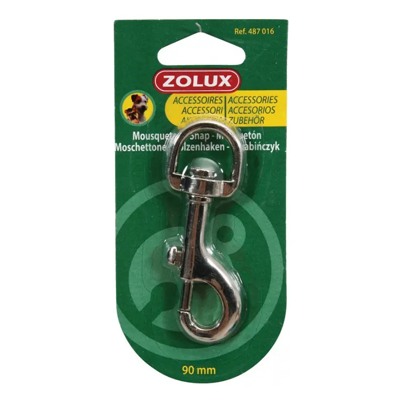 ZOLUX - Mousqueton Pour Laisse Chien 90 mm