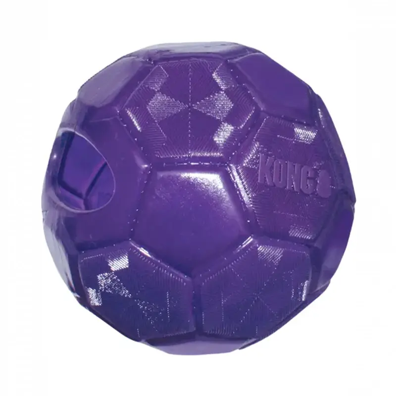 KONG - Flexball Jouet Chien Ballon Football Pourpre