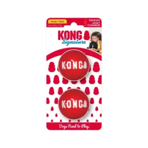 KONG - Signature Balls Medium Balle Chien Caoutchouc Naturel Résistante