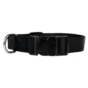 ZOLUX - Collier Nylon Réglable Noir 50–80 cm