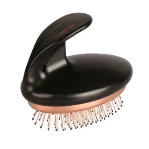 EBI - Brosse À Poils À Picots Ergonomique Pour Chien Et Chat Bronze-Noir