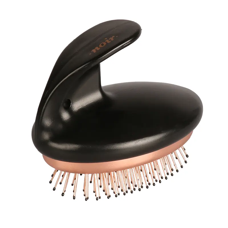 EBI - Brosse À Poils À Picots Ergonomique Pour Chien Et Chat Bronze-Noir