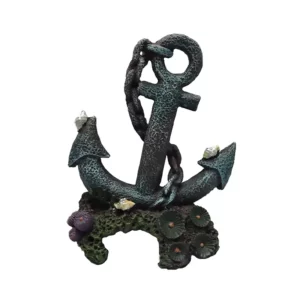 Duvo - Décoration pour Aquarium Ancre de Bâteau