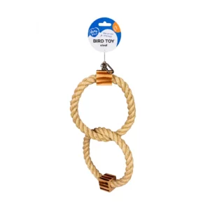 Duvo - Double Anneau aves Blocs en Bois de Sisal