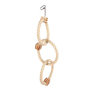 Duvo - Triple Anneau aves Blocs en Bois de Sisal