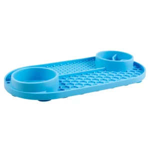 Duvo - Lick Mat Multi Bleu Silicone Anti-ennui