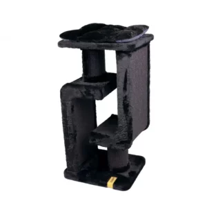 M-PETS - Panther Premium Duo Griffoir Chat Noir 48 × 40 × 98 cm