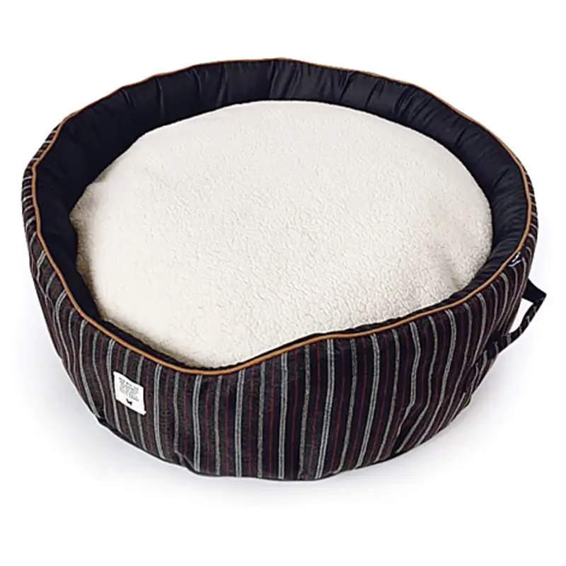 Martin Sellier - Panier Cricket Chic Londonien Noir & Blanc 70 cm × 25 cm