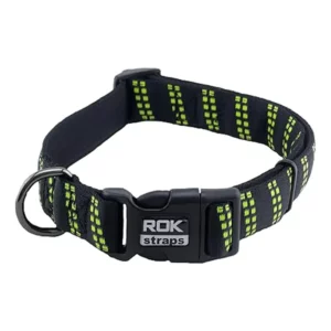 ROK STRAP - Collier Nylon 25 mm Noir 33–47 cm