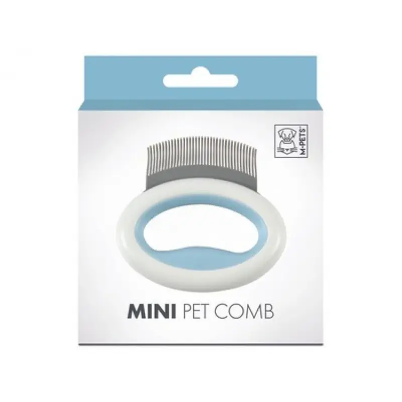 M-PETS - Mini Peigne Démêlant Bleu 8×8,5 cm