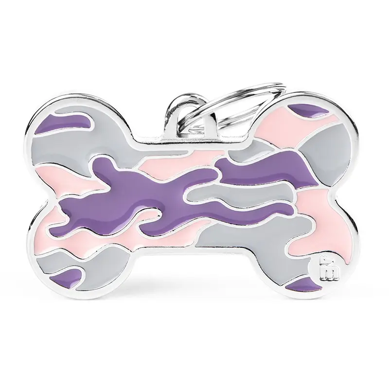 MyFamily - Médaillon à Graver Bone Camouflage Rose XL