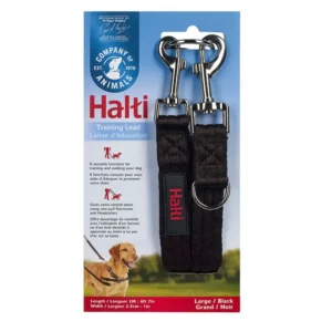 COMPANY OF ANIMALS - Halti Training Lead Noir Taille L
