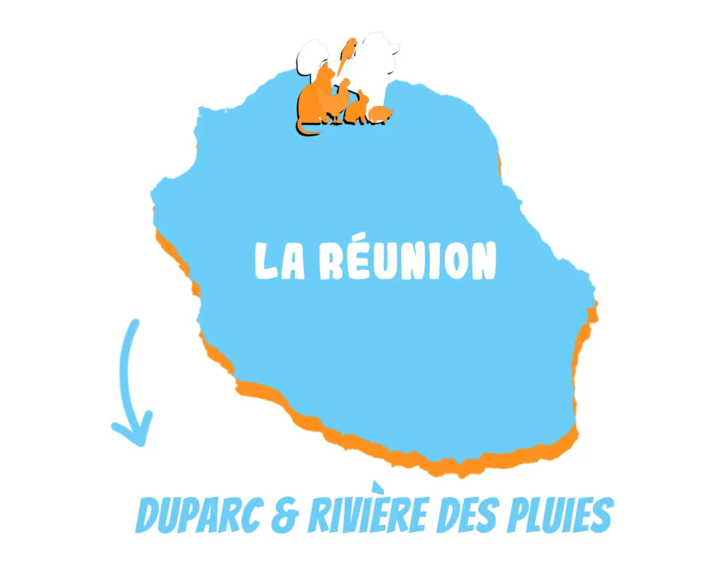 La Réunion, Duparc & Rivière des Pluies.