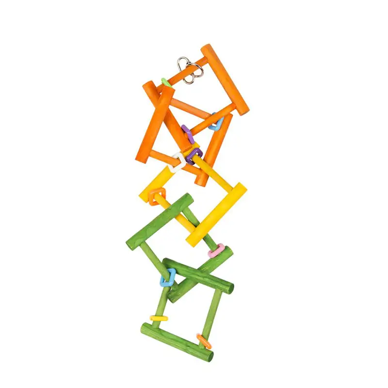 DUVO - Échelle En Bois Colorée pour Oiseaux 50 cm × 12 cm