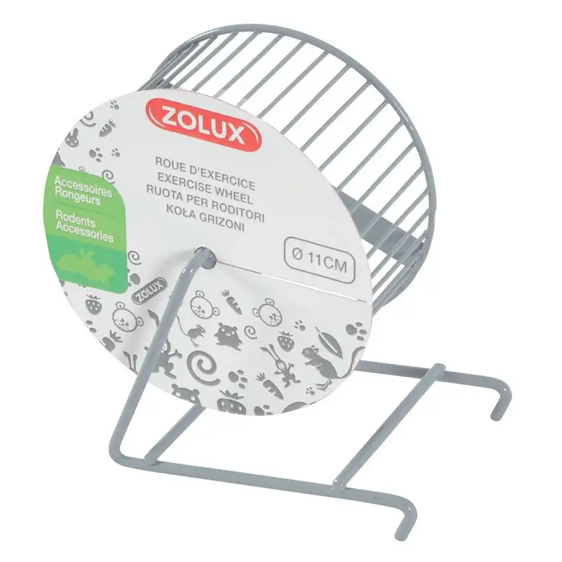 ZOLUX - Roue En Métal Grise Pour Rongeur 11 cm