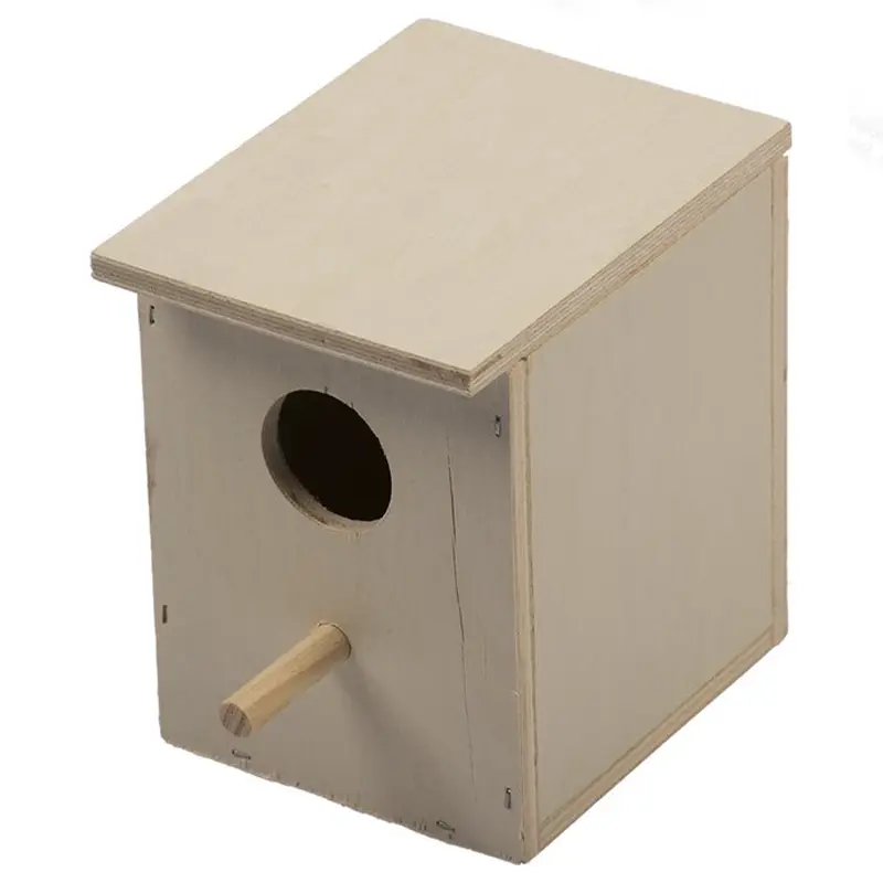 DUVO - Nichoir Oiseaux Exotiques Tronc de Bouleau 11 × 7 × 2,8 cm