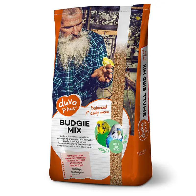 DUVO - Nourriture Oiseaux Perruches Budgie Mix 20 kg Mélange de Graines