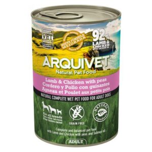 ARQUIVET | Pâtée d'agneau et de poulet aux petits pois / 400Gr